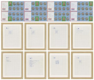 Alighiero Boetti, Lavoro postale (Autodisporsi) 1989, Amedeo Porro Fine Arts