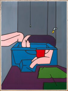 Valerio Adami, Bath tub, Bathroom, Amedeo Porro Fine Arts
