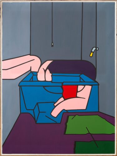 Valerio Adami, Bath tub, Bathroom, Amedeo Porro Fine Arts