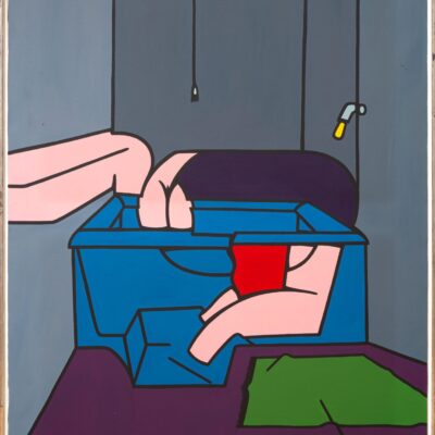 Valerio Adami, Bath tub, Bathroom, Amedeo Porro Fine Arts